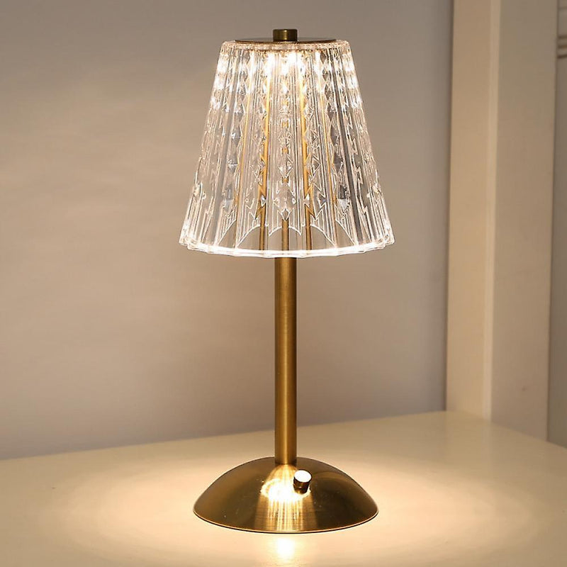 Golden Crystal Table Lamp