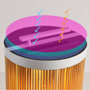 Lanterne solaire LED en rotin pour extérieur