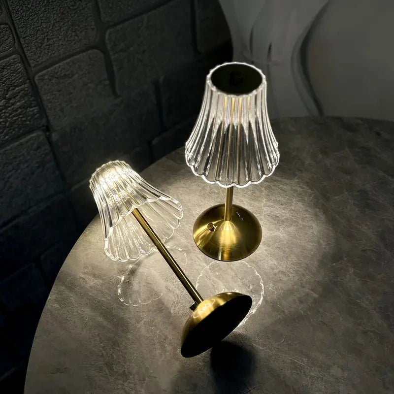 Golden Crystal Table Lamp