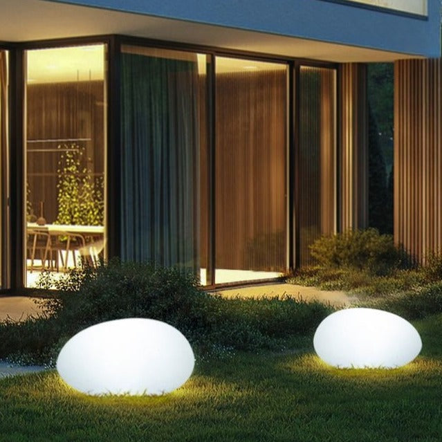 Lampe de jardin en pavés