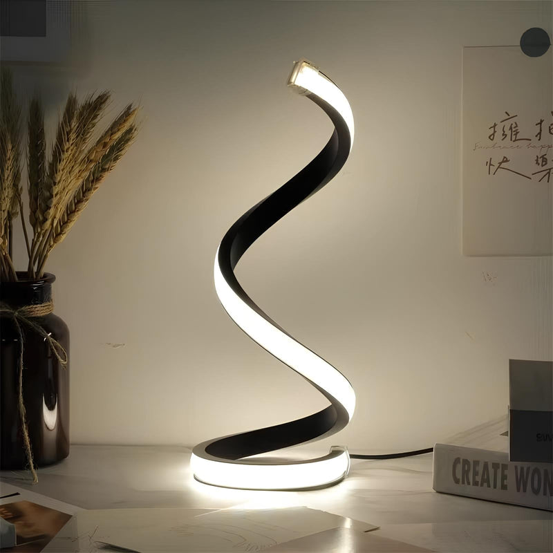 Lampe de table en spirale