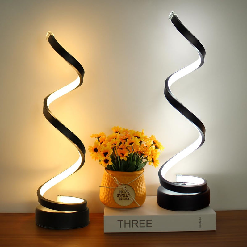 Lampe de table en spirale