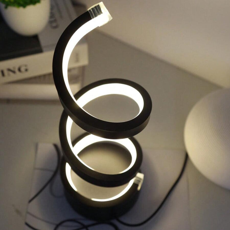 Lampe de table en spirale