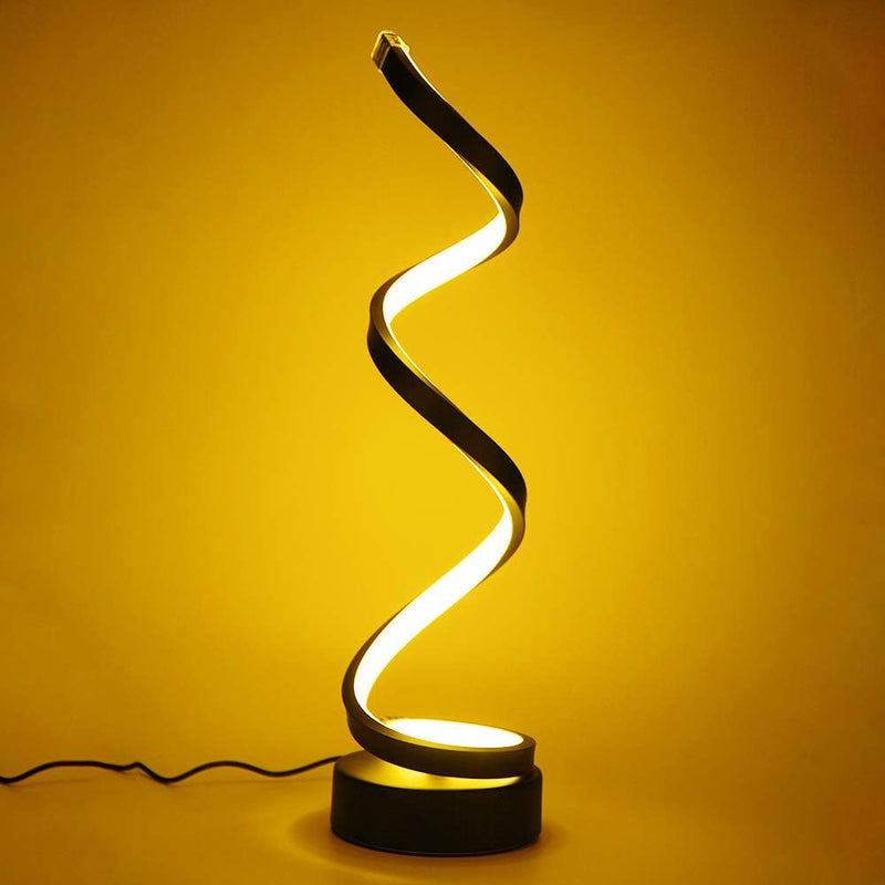 Lampe de table en spirale