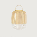 Lanterne d'extérieur LED en bambou, noir/blanc