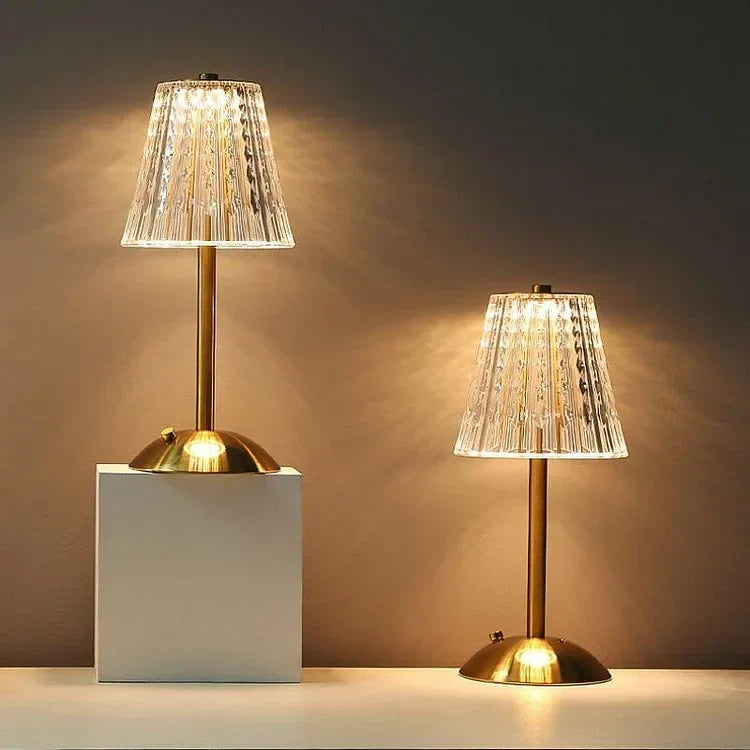 Golden Crystal Table Lamp